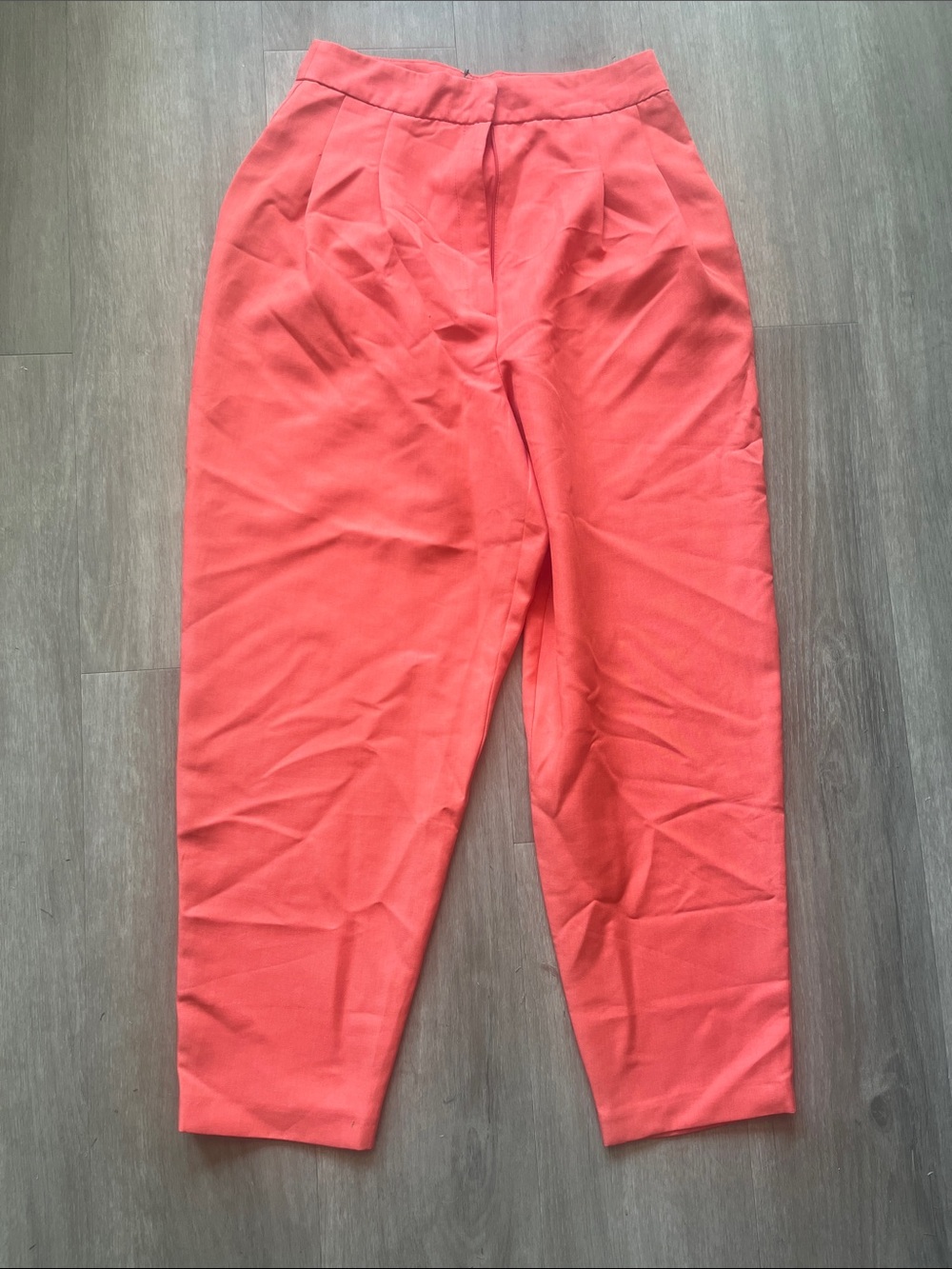 ASOS Coral High-Waist Tapered Trousers